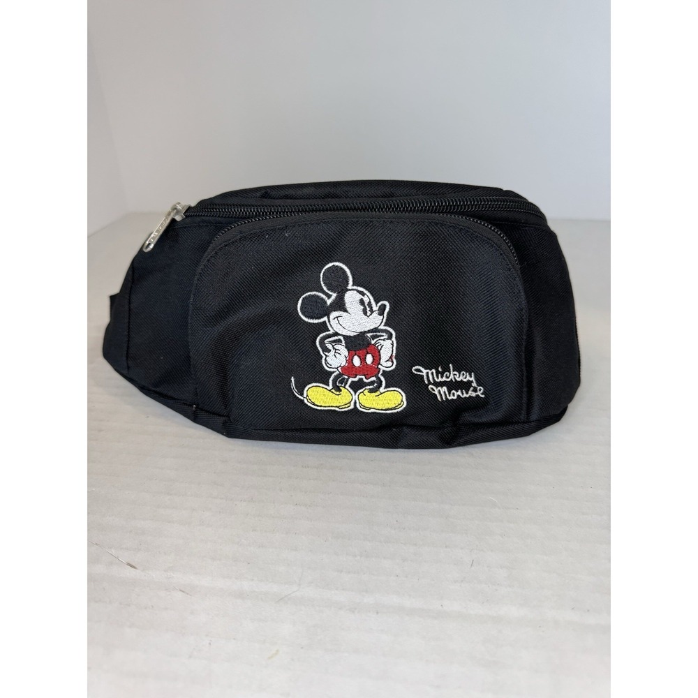 Disney World Parks‎ Mickey Mouse Embroidered Fanny Pack Bag Shoulder Crossbody